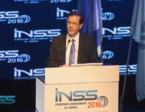 Isaac Herzog - January 19, 2016. Credit: The Institute for National Security Studies